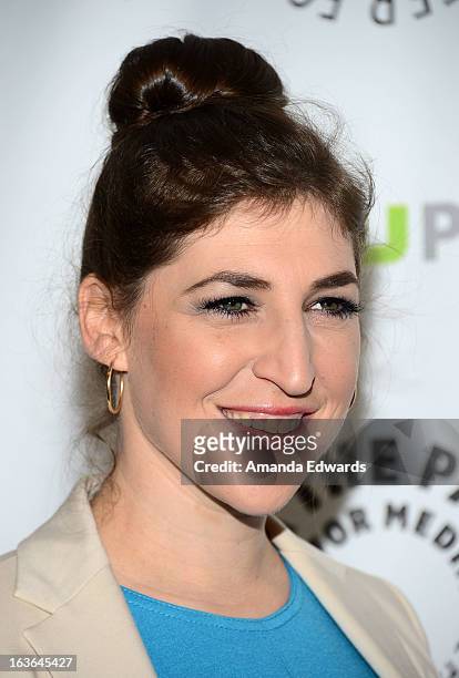 Actress Mayim Bialik arrives at the 30th Annual PaleyFest: The William S. Paley Television Festival featuring "The Big Bang Theory" at the Saban...