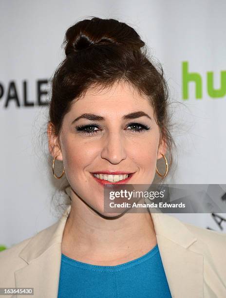 Actress Mayim Bialik arrives at the 30th Annual PaleyFest: The William S. Paley Television Festival featuring "The Big Bang Theory" at the Saban...