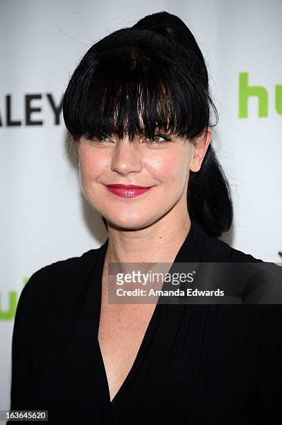 Actress Pauley Perrette arrives at the 30th Annual PaleyFest: The William S. Paley Television Festival featuring "The Big Bang Theory" at the Saban...