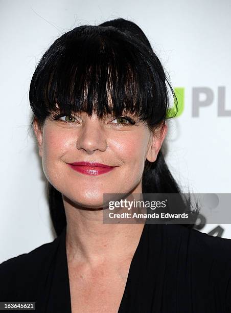 Actress Pauley Perrette arrives at the 30th Annual PaleyFest: The William S. Paley Television Festival featuring "The Big Bang Theory" at the Saban...