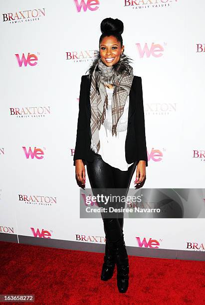 Jennifer Williams attends the "Braxton Family Values" Season Three premiere party at STK Rooftop on March 13, 2013 in New York City.