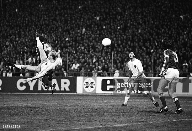 Ruud Geels of The Netherlands , during the Euro Qualifier match between Switzerland and The Netherlands at the Wankdorf Stadium on october 11, 1978...