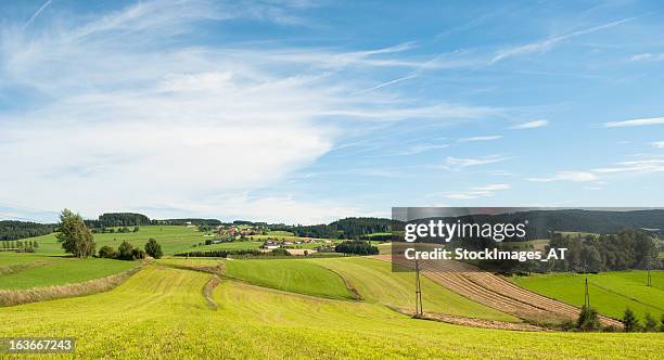 rural landscape in austria - upper austria stock pictures, royalty-free photos & images