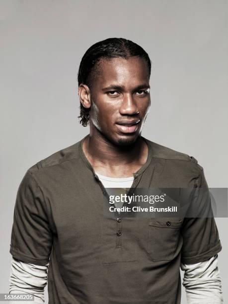 Footballer Didier Drogba is photographed on September 10, 2008 in London, England.