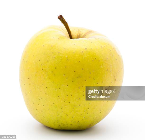 amarillo golden manzana - apple fotografías e imágenes de stock