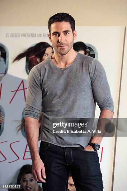 Actor Miguel Angel Silvestre attends 'Los Amantes Pasajeros' photocall at Residence Ripetta on March 14, 2013 in Rome, Italy.