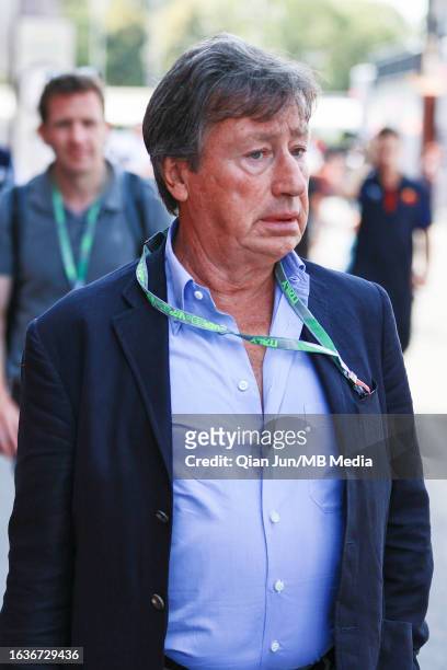 Louis C. Camilleri during previews ahead of the F1 Grand Prix of Italy at Autodromo di Monza on August 31, 2023 in Monza, Italy.