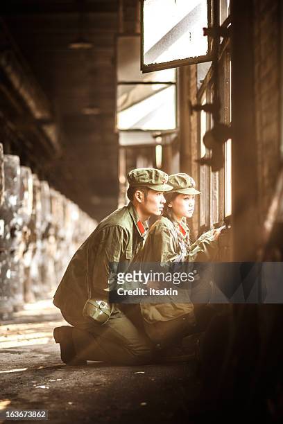 two helpless rebellion looking out - nurse conflict stock pictures, royalty-free photos & images