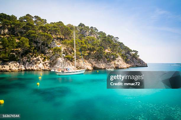 creeks - calanques stock pictures, royalty-free photos & images