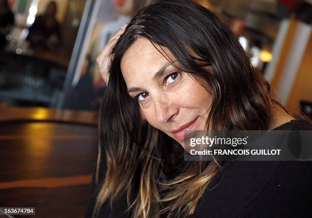 French singer Zazie poses on March 14, 2013 in Paris . AFP PHOTO FRANCOIS GUILLOT