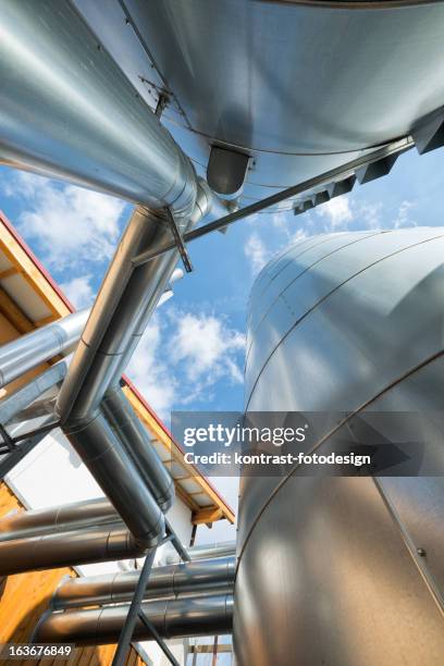 bioenergy buffer vessel at energiewende, germany - renewable natural gas stock pictures, royalty-free photos & images