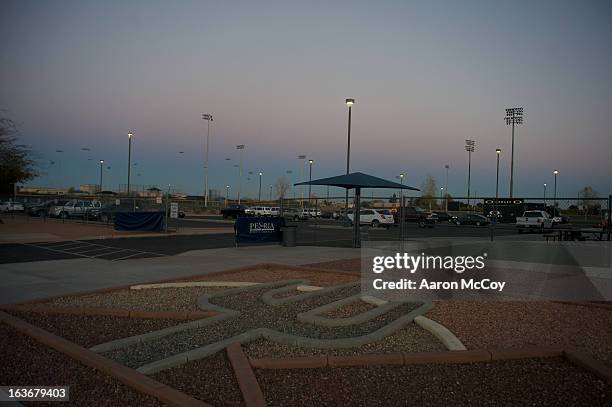 cactus league - peoria arizona stock-fotos und bilder