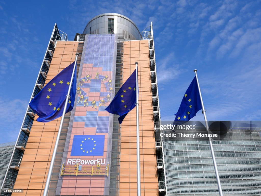 The Berlaymont Headquarter Of The EU Commission