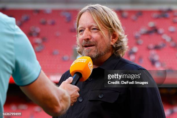 Sven Mislintat technical director of prior to the UEFA Champions League - Play Off Round Second Leg match between AFC Ajax and PFC Ludogorets Razgrad...