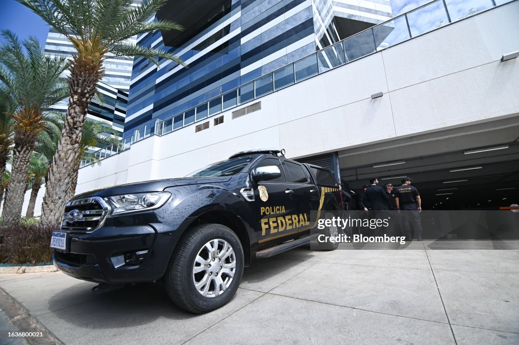 Former President Bolsonaro Testifies At The Federal Police Headquarters