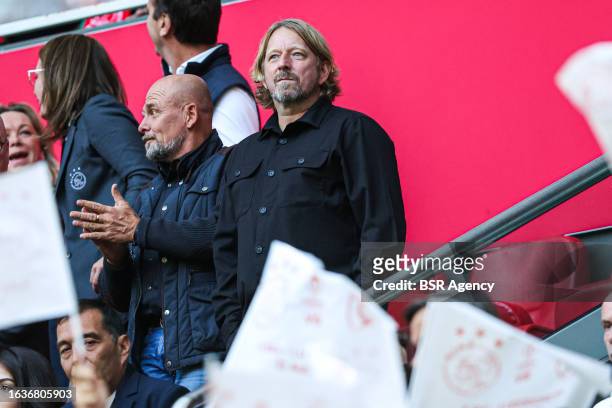 Sven Mislintat of Ajax during the UEFA Europa League Qualifying Play-Off Second leg match between Ajax and Ludogorets at the Johan Cruijff ArenA on...