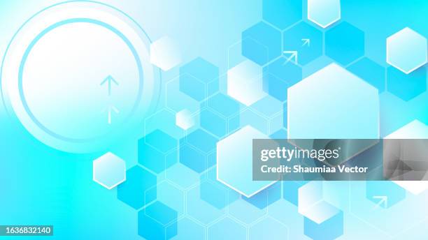 stockillustraties, clipart, cartoons en iconen met modern medical abstract background with cross shape, pulse, hexagons and molecular pattern. concepts and ideas for healthcare technology, innovation medicine, health, science and research design - medical technology background white
