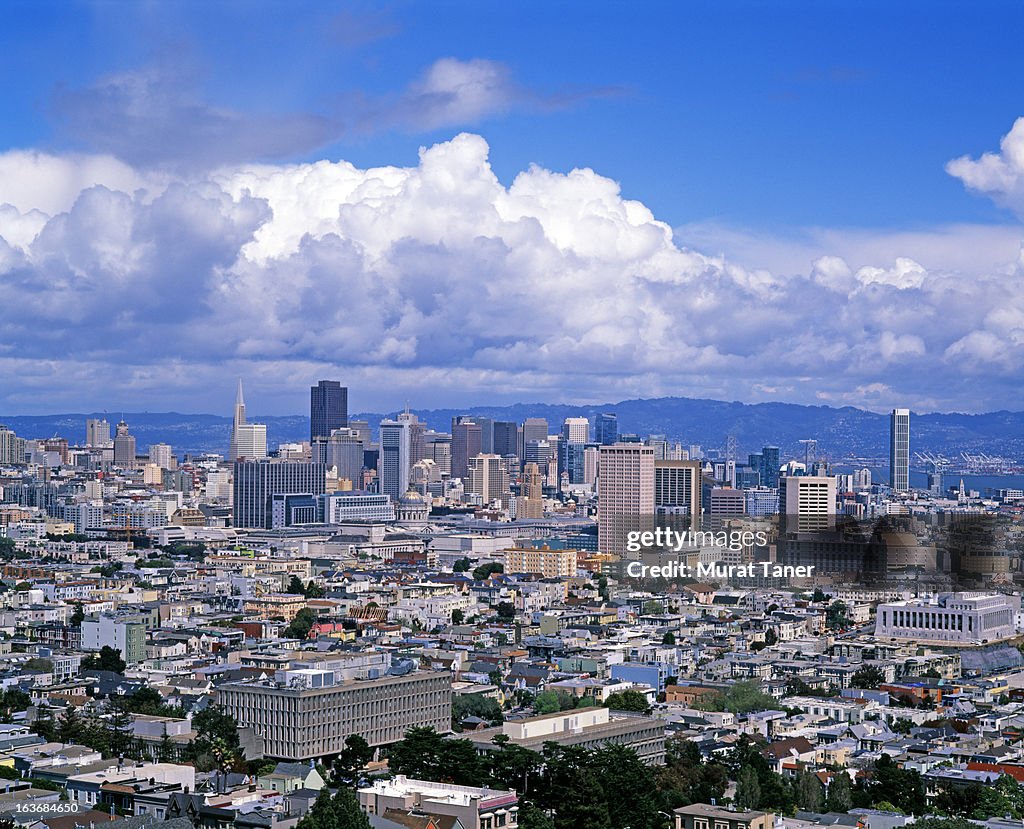 Elevated view of a city