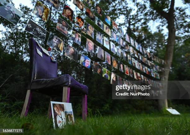 August 31, 2023: Photos of those lost to drug overdoses as many Edmontonians gathered at Victoria Park this evening to mark the annual International...