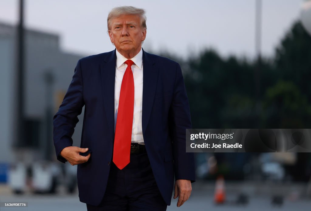 Former President Donald Trump Surrenders To Fulton County Jail In Election Case