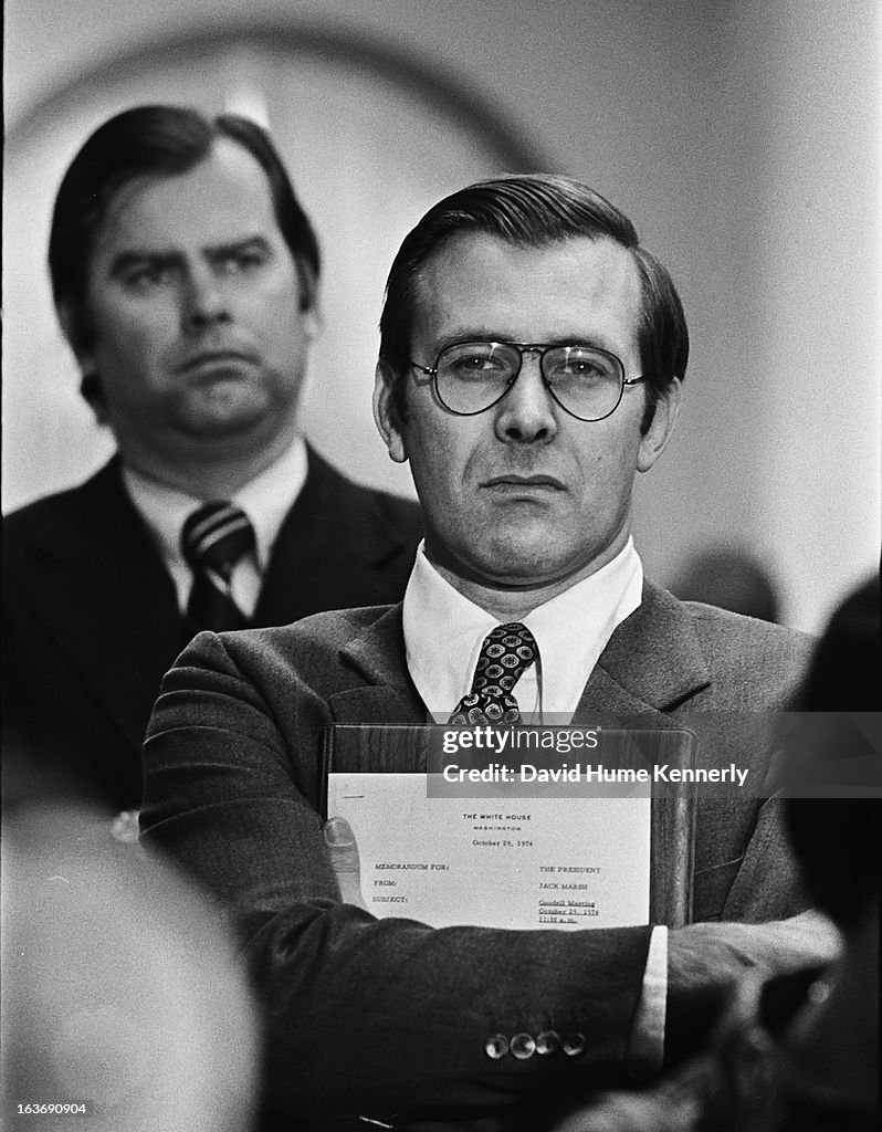 Donald Rumsfeld 1975 Secretary of Defense Donald Rumsfeld photographed from 1975 to 2006 ...