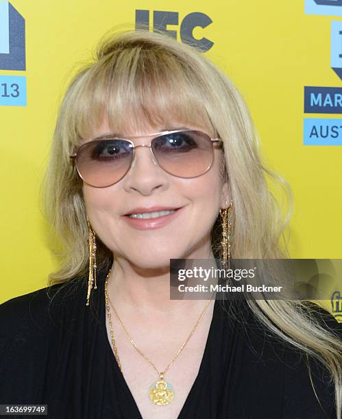 Musician Stevie Nicks arrives at the screening of "In Your Dreams:Stevie Nicks" during the 2013 SXSW Music, Film + Interactive Festival at the...