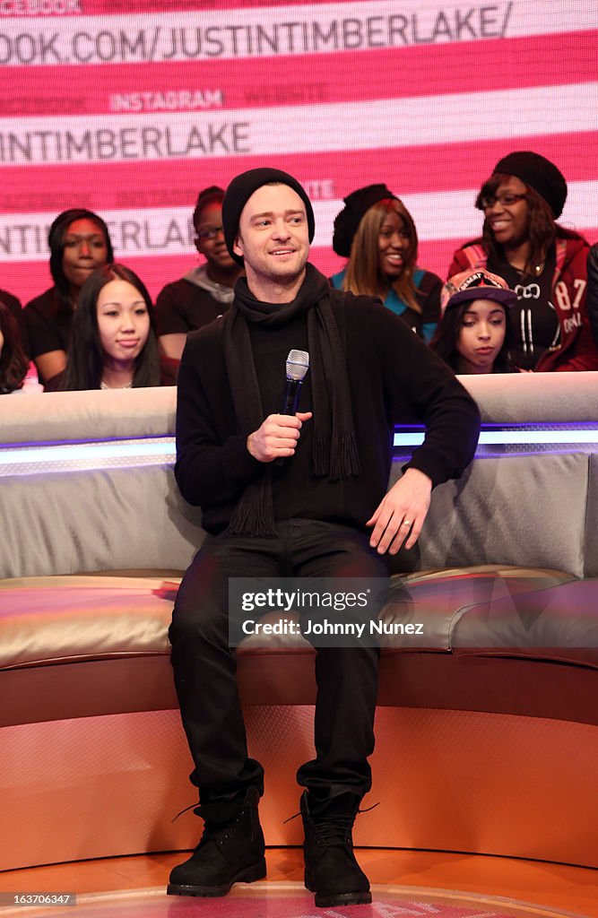 Justin Timberlake Visits BET's "106 & Park"