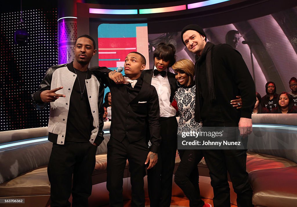 Justin Timberlake Visits BET's "106 & Park"