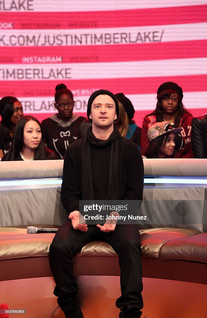 Justin Timberlake Visits BET's "106 & Park"