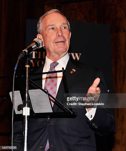 Mayor Michael Bloomberg attends The New York Observer 25th Anniversary Party at Four Seasons Restaurant on March 14, 2013 in New York City.