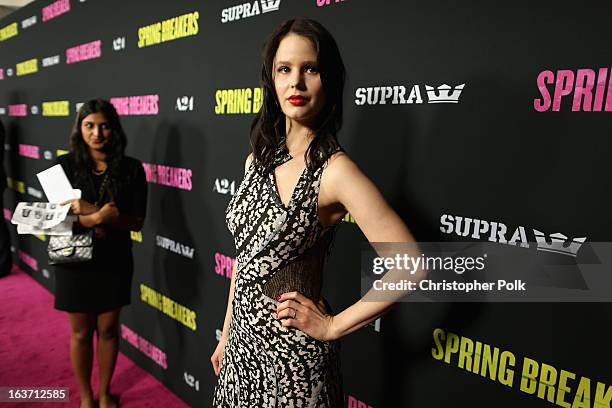 Actress Rachel Korine attends the "Spring Breakers" premiere at ArcLight Cinemas on March 14, 2013 in Hollywood, California.