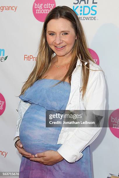 Beverley Mitchell attends the Big City Moms Hosts "The Biggest Baby Shower Ever" at Taglyan Cultural Complex on March 14, 2013 in Hollywood,...