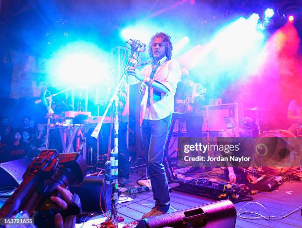 Singer Wayne Coyne of The Flaming Lips performs onstage at the Warner Bros Music Showcase during the 2013 SXSW Music, Film + Interactive Festival at...