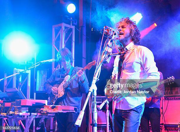 Singer Wayne Coyne of The Flaming Lips performs onstage at the Warner Bros Music Showcase during the 2013 SXSW Music, Film + Interactive Festival at...