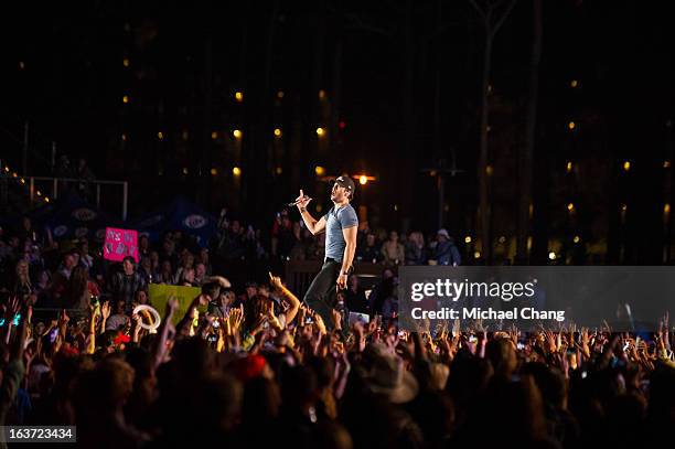 Luke Bryan performs at The Amphitheater at the Wharf on March 14, 2013 in Orange Beach, Alabama.