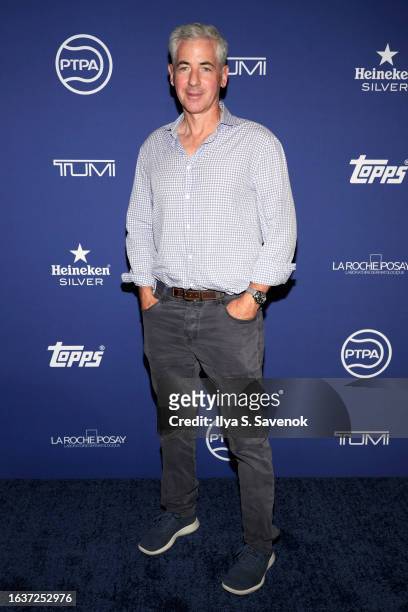 Bill Ackman attends the Professional Tennis Players Association Players Party at SPiN New York on August 24, 2023 in New York City.