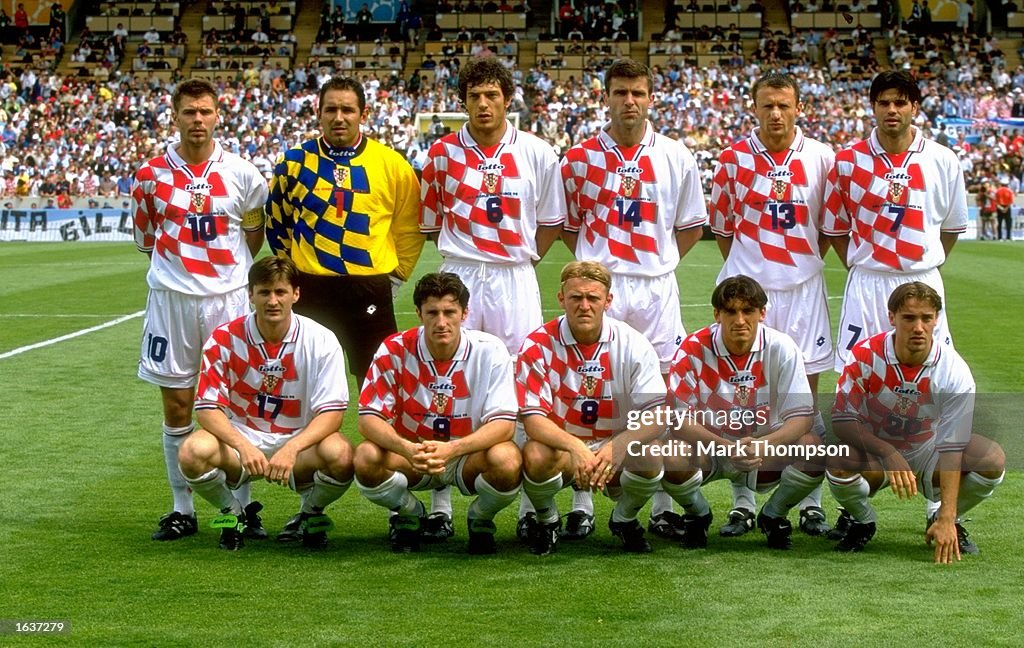 A team photo of the Croatian team
