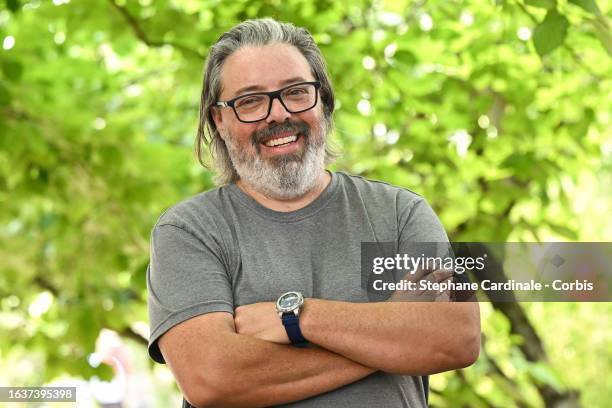 Director Francis Leclerc attends the 'Le Plongeur' Photocall during Day Three of the 16th Angouleme French-Speaking Film Festival on August 24, 2023...