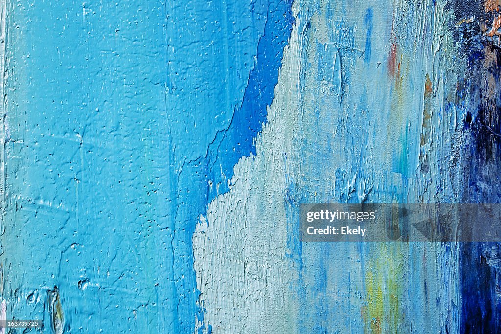 Pintura de Arte abstracto azul fondos.