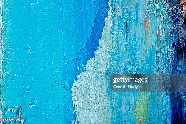 abstract painted  blue art backgrounds. - acrylic background stock pictures, royalty-free photos & images