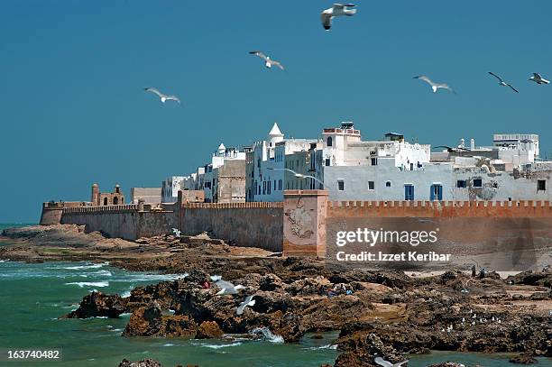 atlantic ocean at essaouira - essaouira stock pictures, royalty-free photos & images