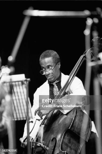 15th AUGUST: American jazz bassist Richard Davis performs at the NOS Jazz festival at de Meervaart in Amsterdam, Netherlands on 15th August 1987.