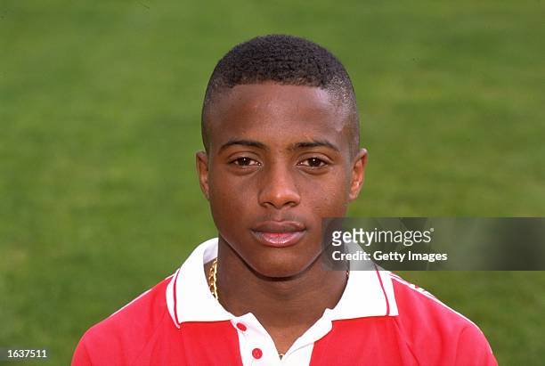 Portrait of Kevin Lisbie of Charlton Athletic at the Valley in Charlton, England. \ Mandatory Credit: Allsport UK /Allsport
