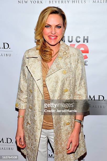 Actress Elaine Hendrix arrives at Dr. Davis B. Nguyen and Much Love Animal Rescue host Makeover for Mutts at The Peninsula Hotel at Peninsula Hotel...
