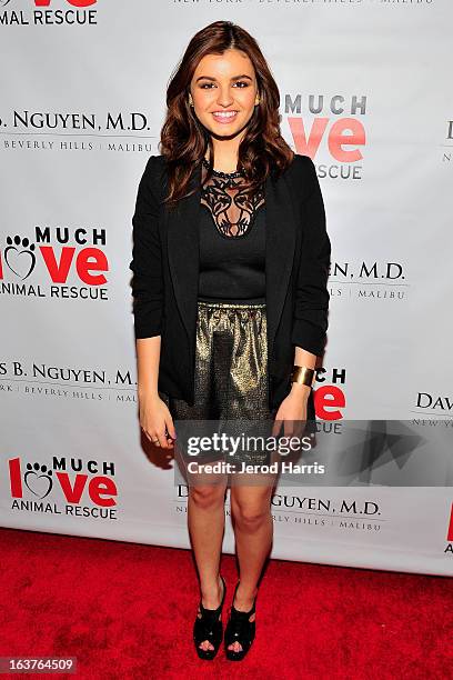 Rebecca Black arrives at Dr. Davis B. Nguyen and Much Love Animal Rescue host Makeover for Mutts at The Peninsula Hotel at Peninsula Hotel on March...