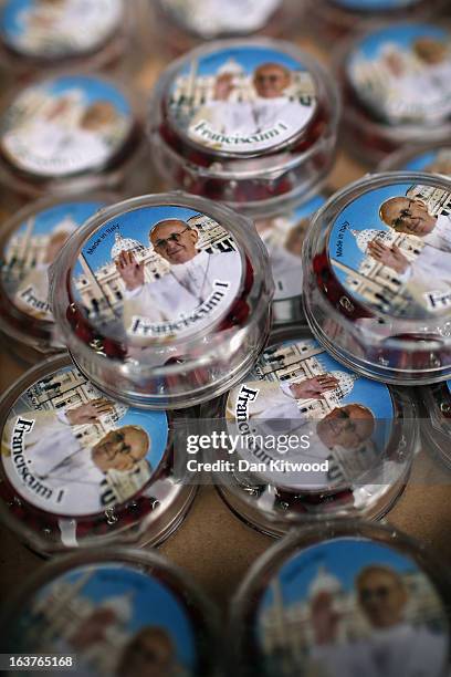Pope Merchandise Souvenirs And Merchandise Starts To Appear Depicting The New Pope ...