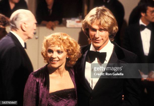 Actress Valerie Harper and actor Peter Horton attend the Seventh Annual American Film Institute Lifetime Achievement Award Salute to Alfred Hitchcock...