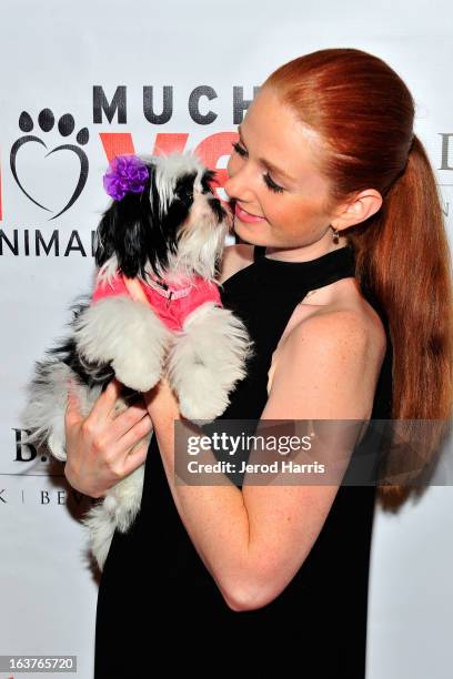 Lena Katina arrives at Dr. Davis B. Nguyen and Much Love Animal Rescue host ÒMakeover for MuttsÓ at The Peninsula Hotel at Peninsula Hotel on March...