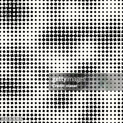 Interesting Squares In Grid Pattern Using Size And Rotation To Create A ...