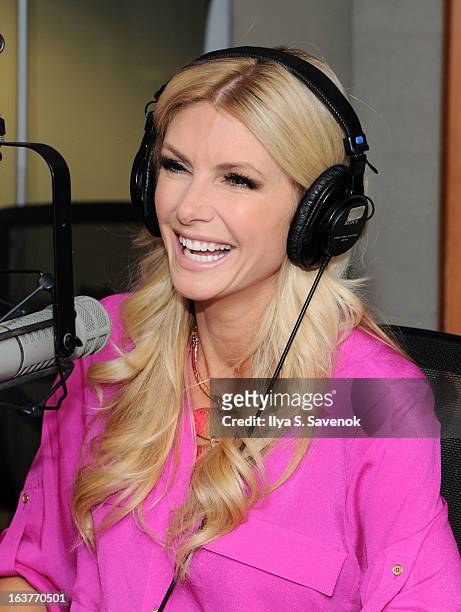Personality Brande Roderick visits the 'Mark Says Hi!' show with host Mark Seman on Raw Dog Comedy at the SiriusXM Studios on March 15, 2013 in New...